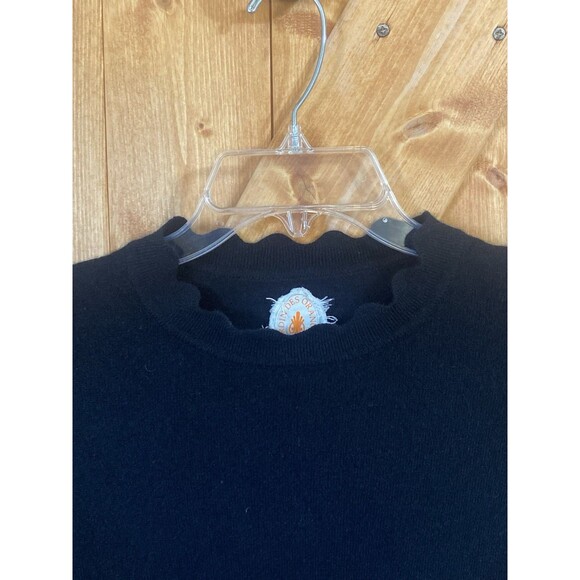 Jardin des Orangers Allude Cashmere Scalloped Hem Pullover Sweater Sz Small - Picture 8 of 16